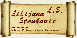 Lilijana Stanković vizit kartica